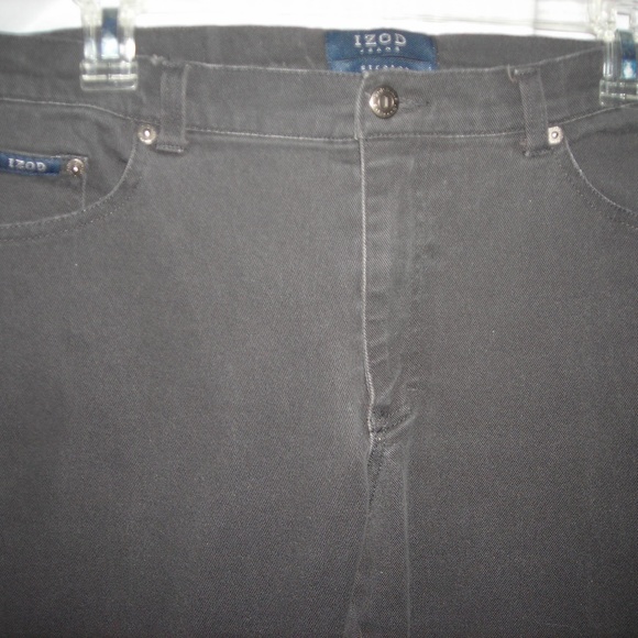 Ladies, Izod Jeans,sz 12,blk.stretch - Picture 2 of 5